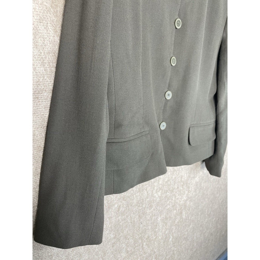 Rena Rowan for Saville Women's 2PC Skirt Suit 14P Olive Green Lined Career Set - Picture 4 of 14
